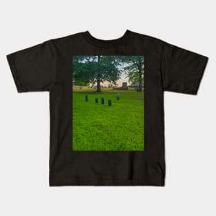 Cemetary at Sunset Kids T-Shirt